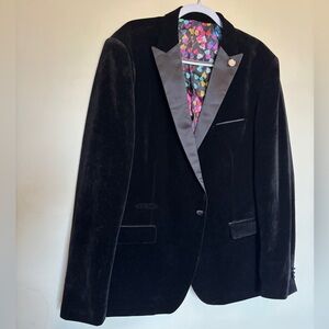 NWT Suslo Couture Velvet Blazer Sz 4XL/50 Slim Fit Men’s Tuxedo Cocktail Formal